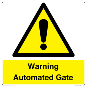 Warning Automated Gate